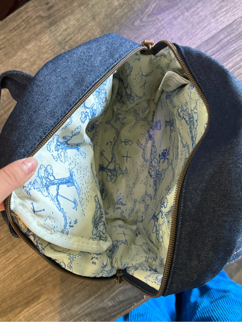Her Universe Disney Winnie the Pooh Denim Overall Mini Backpack NWT - Picture 4 of 7